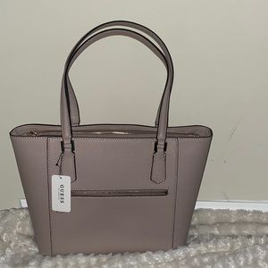 Treat Yourself to a Brand New Tan Gold NWT Shop Purse Bag Guess Alessi Tote